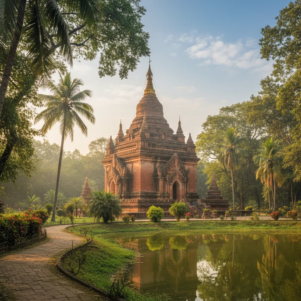 ইডেন গার্ডেন্স পাবলিক পার্কে বার্মিজ প্যাগোডা