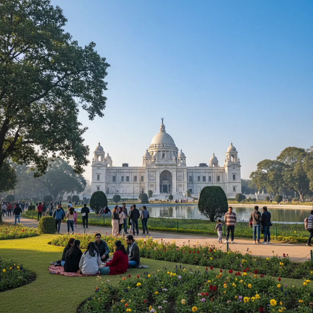 শীতের দুপুরে ভিক্টোরিয়া মেমোরিয়াল