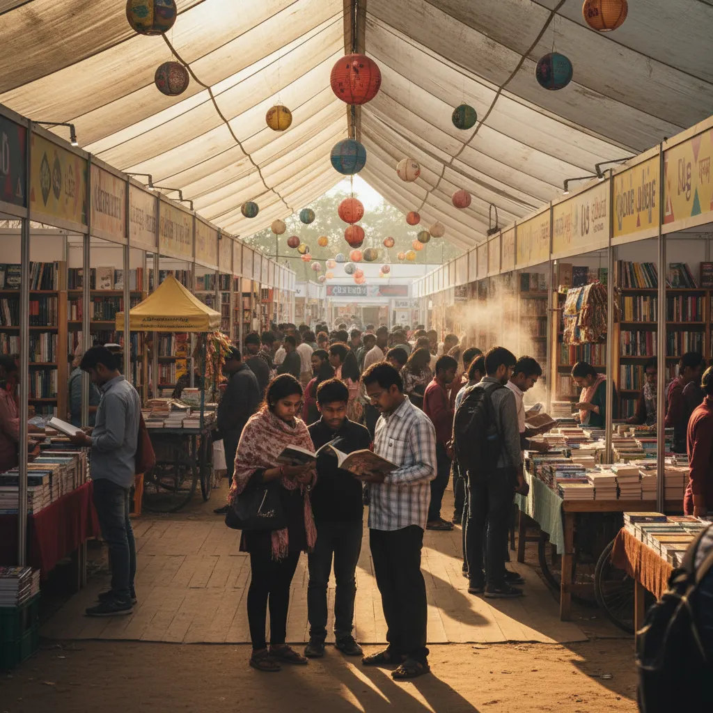 আন্তর্জাতিক কলকাতা বইমেলায় বইপ্রেমীদের ভিড়