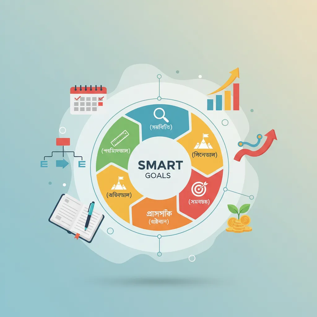 SMART লক্ষ্য নির্ধারণের ইনফোগ্রাফিক
